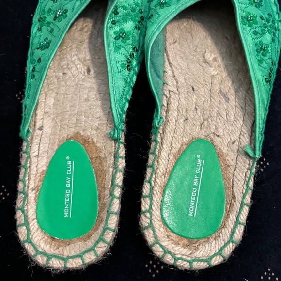 Green Sequin mules sz 9.5 - Picture 5 of 5